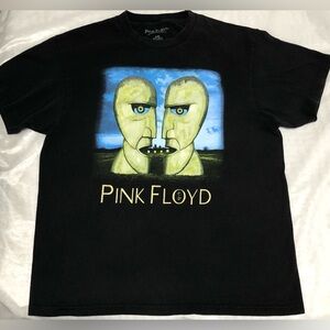 Pink Floyd Black Tee with Yellow and Blue Graphic